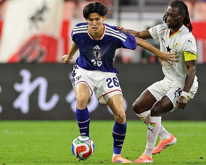 A代表デビューの後藤啓介が悔やんだ87分のシーン。その2分前にも惜しいチャンス。「ようやく」踏み出した世界一への第一歩【日本代表】