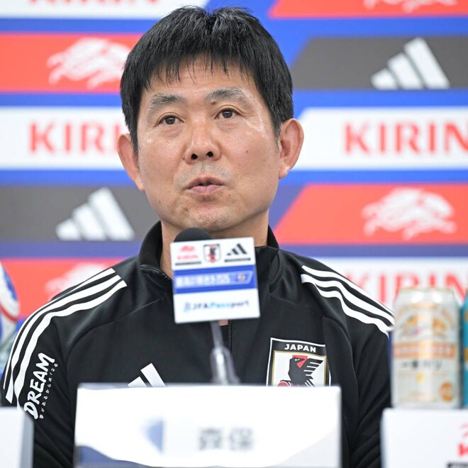 「冨安健洋はワールドカップ半年前の現状でメンバー候補なのか」記者の直球質問に森保監督が回答「シンプルに答えますと…」【日本代表】
