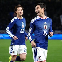 森保ジャパン100戦目の開始わずか４分！久保建英→鎌田大地でいきなり先制！胸トラップから左足を一閃