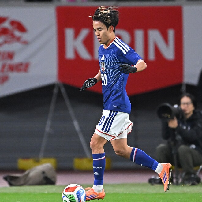 55分に秀逸なチャンスメイク。改めて“危険な存在”であることを証明した久保建英【日本代表】