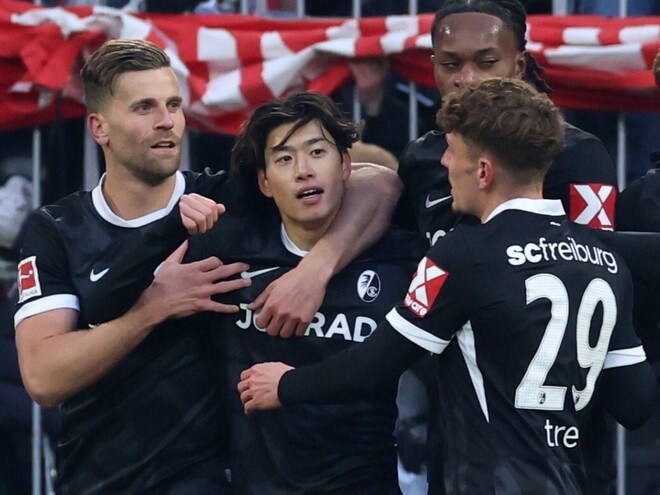 「衝撃的な先制点をもたらした」ドイツ王者相手に鮮烈弾の鈴木唯人を海外メディアは高評価！ 一方で後半のパフォーマンス低下を指摘「バイエルンを苦しめたが…」