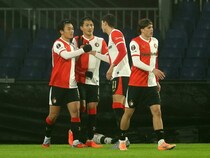 フェイエノールト上田綺世が日本人対決でEL初ゴール！ 左足のダイレクト弾でセルティックから先制点を奪取