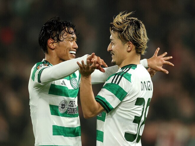 日本人４選手が出場！ セルティックが旗手怜央の１G１Aなどで３－１勝利！ フェイエノールトは上田綺世が先制弾も実らず 【EL】