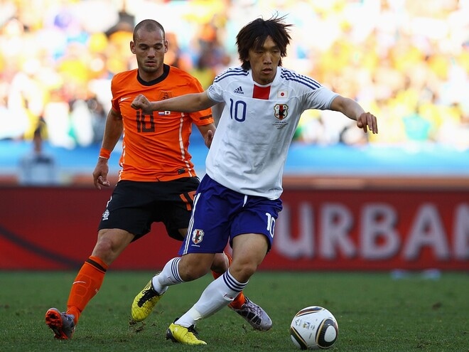 「手強い相手だ。2010年も苦戦した」元オランダ代表スナイデルが日本を警戒！ 自国が優勝できるかとの問いには…「単純に他の国のほうが強い」【北中米W杯】