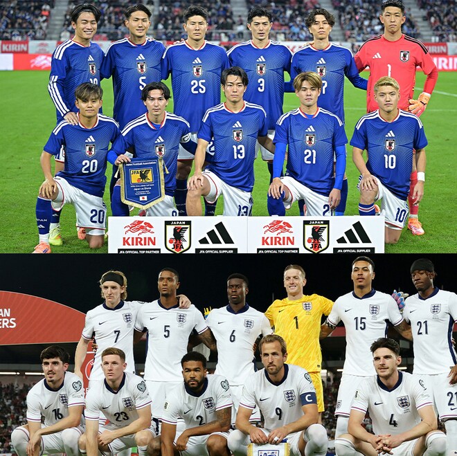 「仮想オランダとしては最高」「ウェンブリー招待は激アツ」“欧州予選全勝”の怪物イングランドとの対戦決定にファン歓喜。三浦知良らが“聖地”で戦った過去も【日本代表／北中米W杯】