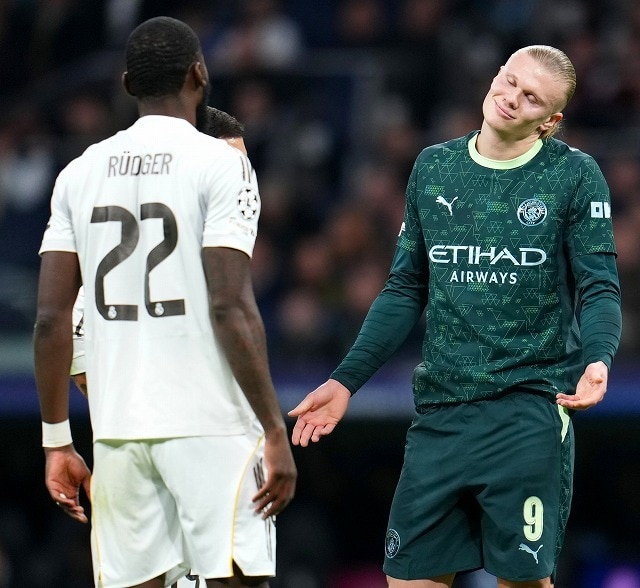 「リュディガーはやりすぎた」21戦21発!マドリーを沈めたハーランドが勝者の弁。エムバペ不在は追い風? 心境を率直に明かす【CL】