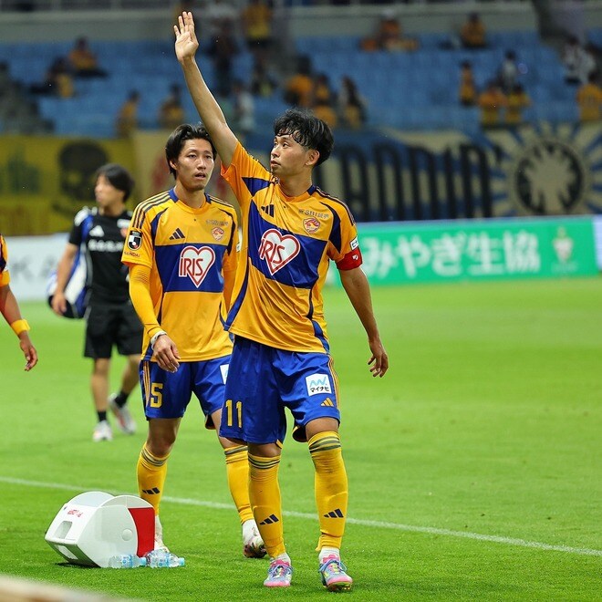 決めてこい――ベガルタ主将が指揮官の期待に応える決勝弾。守備でも奮闘「100%でプレーすれば、みんなついてきてくれる」