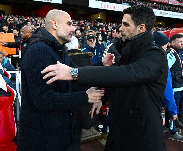 「遅かれ早かれ…願わくばすぐではない」マンC指揮官ペップ、愛弟子が率いるアーセナルのプレミア制覇を予言!「ミケルが来て全てが良くなっている」