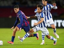 「素晴らしかった」ゴラッソならず…王者バルサに冷や汗をかかせた久保建英を地元メディアは称賛「奇跡的に同点ゴールを逃した」