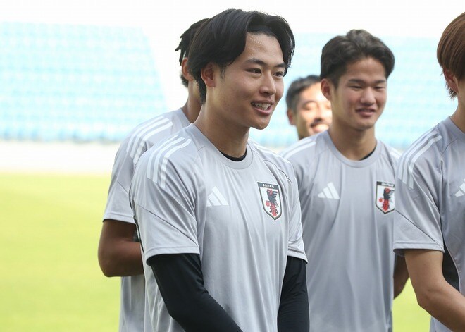 U-20W杯に続いてU-23アジア杯でも“主将”の市原吏音。新たなゴールパフォーマンスを予告、仲間を束ねる覚悟は十分【現地発】