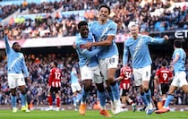 「どれほど凄まじいか全く理解していなかった」マンC相手に屈辱の二桁失点。３部の35歳FWが“肌感”を報告「テレビでも分かるが、実際に対戦すると…」