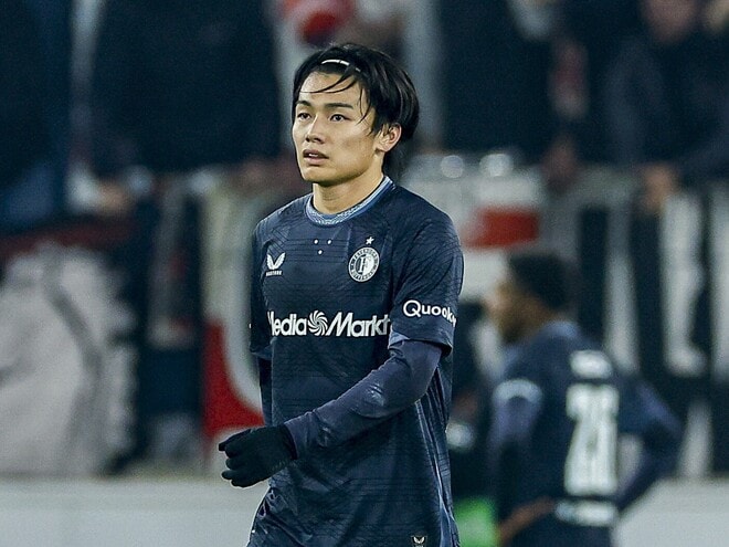 上田綺世が先制点をアシストも…日本人コンビが先発したフェイエノールト、終盤の失点で２－２ドロー。公式戦５試合勝ちなし