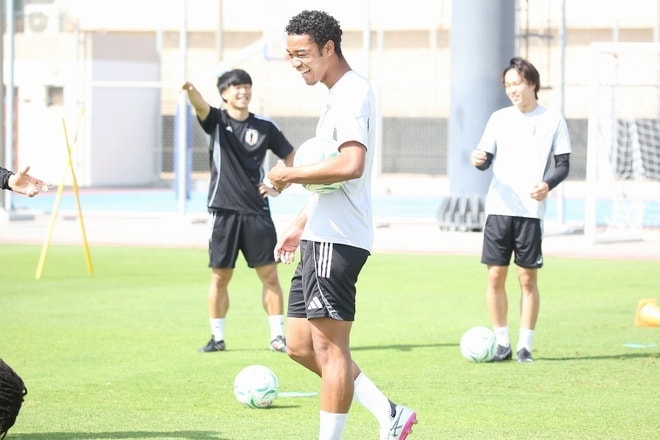 「焦りもある」Jクラブ注目のFWンワディケ・ウチェ・ブライアン世雄がA代表組から受ける新たな刺激。得点量産でU-23アジア杯から世界へ【現地発】