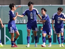 運命の日韓戦で先手！ U-23日本代表、小泉佳絃がこぼれ球にしっかりと詰めて均衡を破る【U-23アジア杯】