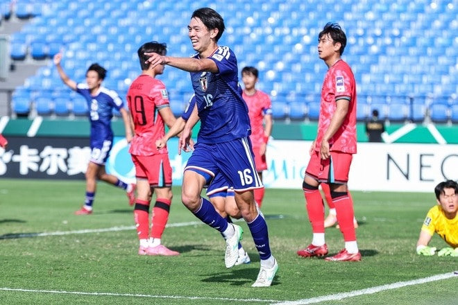 韓国撃破で頂点へ王手！ U-23日本代表、小泉弾を最後まで守り抜く！ 日韓戦を１－０で制し決勝進出【U-23アジア杯】