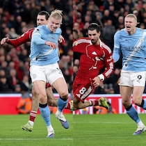 ファウル両成敗？“激レアの攻防”で議論紛糾…ハーランドはきっぱり「ゴールを認めてレッドカードを出すな。それだけの話だ」