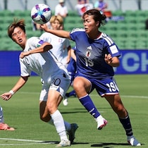 完璧胸トラップからズドン！ 谷川萌々子がなでしこジャパンの“大会第１号弾”、もどかしい展開を打破！【女子アジア杯】