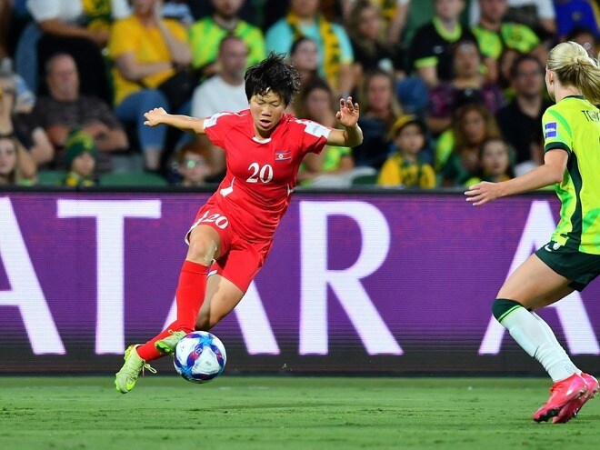 「最大限、すべてを尽くしました」一矢報いた北朝鮮MFが豪州戦を振り返る。W杯出場権獲得に向け「次は必ず勝ちます」【女子アジア杯】