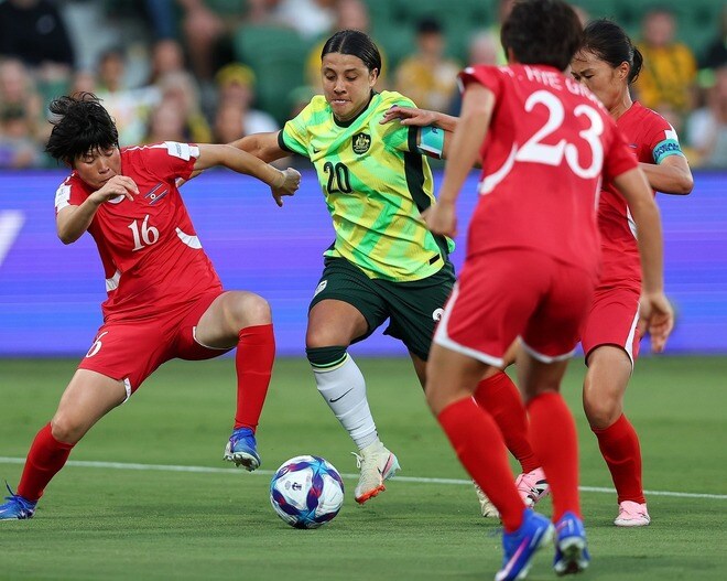 北朝鮮はグッドチーム。ポゼッションもできる。豪州FWが明かす「正直に言えば...」【女子アジア杯】