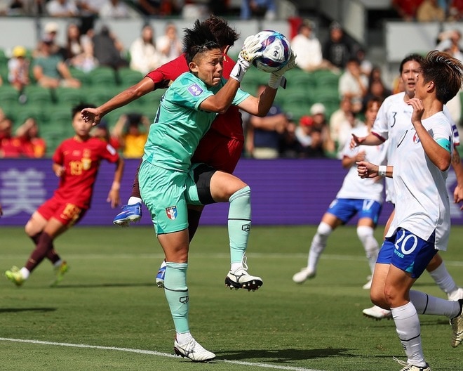 中国に「勝てると思っていた」。悔しさを滲ませた台湾の頼れる守護神は、次なる戦いへ意欲「W杯が私たちを待っている」【女子アジア杯】