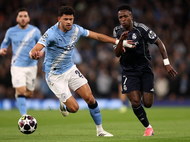 第１レグで３点リードのマドリーがもう１点追加！ 主将が一発退場のマンCはハーランドのゴールで反撃開始！ 第２レグは１－１で後半へ【CLラウンド16】