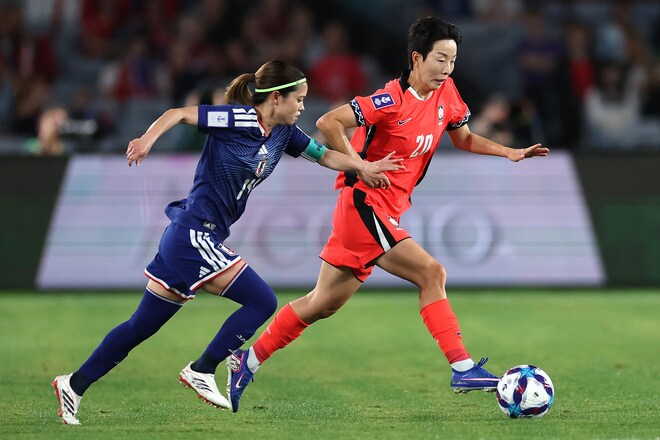 「格差がさらに広がった」韓国女子、またも日韓戦で敗れる。日本に10年以上未勝利で母国メディアが意気消沈「泥沼に陥っている」【女子アジア杯】