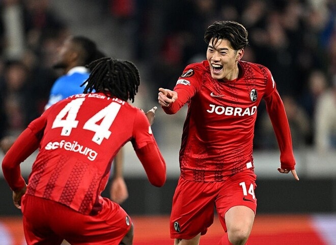 「暴れてる」「やばすぎないか？」日本代表復帰の24歳MFが無双！欧州８強に導く１ゴール・１アシストにネット驚嘆「起点→フィニッシュまで全部やっててエグすぎる」