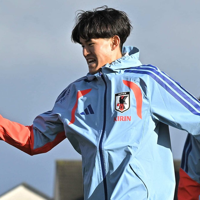 「最近までゲームで使っていた選手ばかり」20歳のストライカーが明かす“イングランド戦への高揚感”【日本代表/現地発】