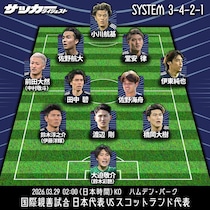 【日本代表のスコットランド戦スタメン予想】久保＆南野不在のシャドーに“新主将”を起用と予測！ 遠藤選外のボランチ、緊急事態のDF陣は？ サプライズ先発がありそうな選手が…