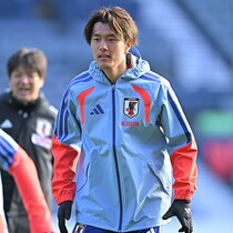 「甘口の解説をお願いしたい」小川航基が“かつてのチームメイト”にリクエスト【日本代表／現地発】