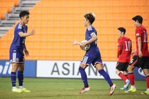 U-21日本代表、２歳上のU-23韓国代表に１－２敗戦。２点差から石井久継のゴールで反撃も届かず…黒星で遠征を終える