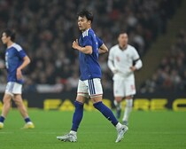 「日本強すぎんか」森安J、三笘薫の得点でイングランド相手に１点をリードで前半終了！ 「全然やれてる」「試合アツすぎて寝れない」の声