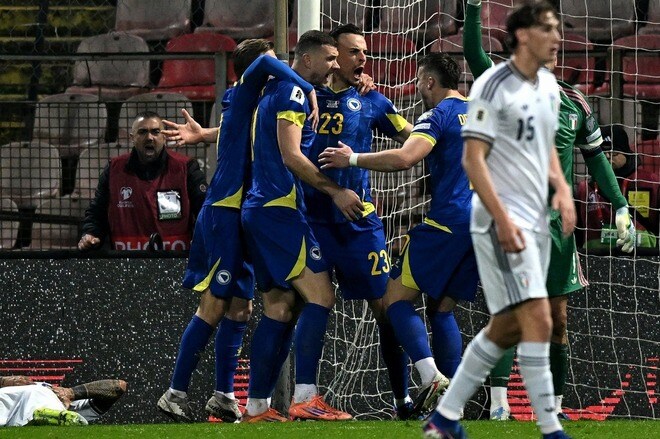 イタリア、またもW杯行けず。ボスニア・ヘルツェゴビナがPK戦の末に激闘制し、本大会への切符奪取【欧州予選PO決勝】