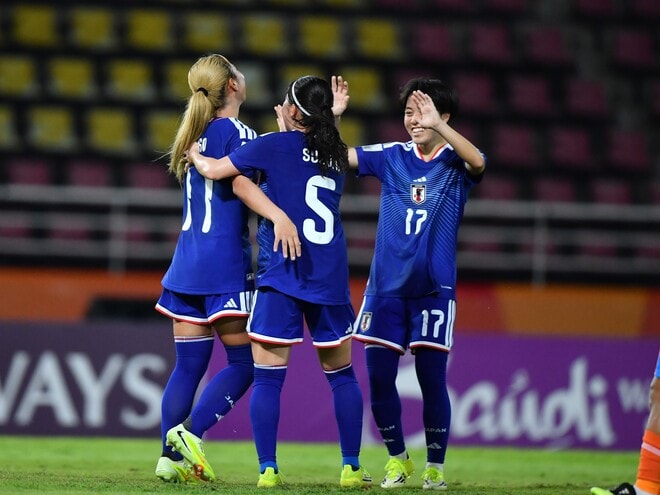 「実力差は歴然だ」６発大勝で白星発進のヤングなでしこに対戦国メディアが脱帽！「早々に罰せられた」「後半は別のチームのように変貌した」【U-20女子アジア杯】