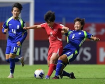 “０－32”５失点で敗れた北朝鮮にリベンジなるか!? ４強で南北対決、再び。韓国メディアが提言「まずはシュートを試みていくことが必要」【U-20女子アジア杯】