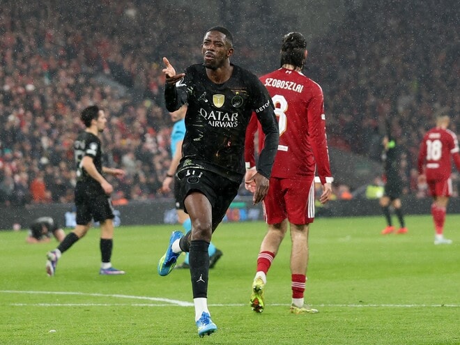 前回王者パリSGがベスト４進出！ デンベレの２得点の活躍でリバプールを２－０撃破、２戦合計４－０の完勝【CL準々決勝】