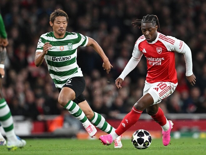 「間違いなくW杯に連れていくべき」チームはCLベスト８敗退も…アーセナル相手に奮闘した30歳MFの“日本代表復帰待望論”が再燃「効いてたな」「日本人では最高クラス」