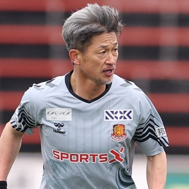 J３福島のカズが５試合ぶり先発。果敢なプレスバックやタックルを披露も、攻撃面では見せ場を作れず。シーズンラストマッチは21分に途中交代