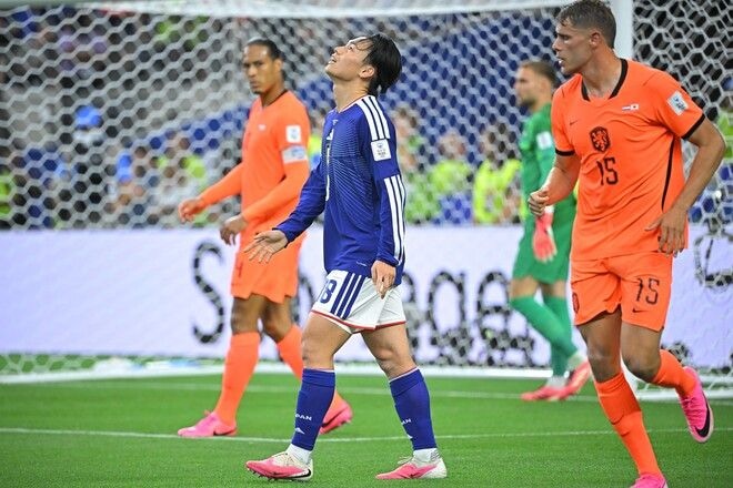 日本がオランダに勝ち越し弾を献上。サマービルに正確な左足ショットを流し込まれる【W杯】