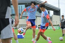 「上田別格すぎる」「誰が止めれんねん」日本代表のシュート練習動画に反響続々！ 圧巻弾連発で期待高まる「全員すごい」「決定力バケモン」【W杯】