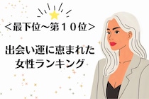【誕生月別】素敵なご縁を引き寄せる？「出会い運に恵まれた女性」ランキング＜最下位～第１０位＞