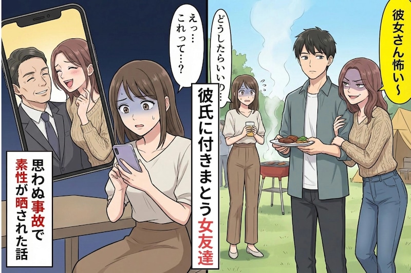 「彼女さん怖い~」彼氏の周りにつきまとう女友達...→思わぬ事故で素性が晒された話