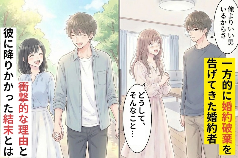 「俺よりいい男いるからさ」一方的に婚約破棄を告げてきた婚約者→衝撃的な理由と彼に降りかかった結末とは