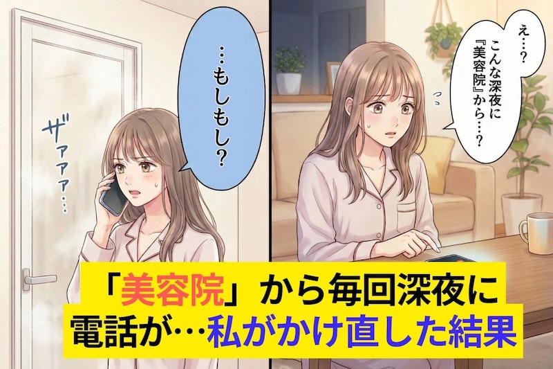 彼のスマホの着信名が「美容院」→でも毎回深夜に鳴る…私がかけ直した結果
