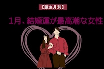 【誕生月別】１月、結婚運が最高潮な女性ランキング＜最下位～第１０位＞