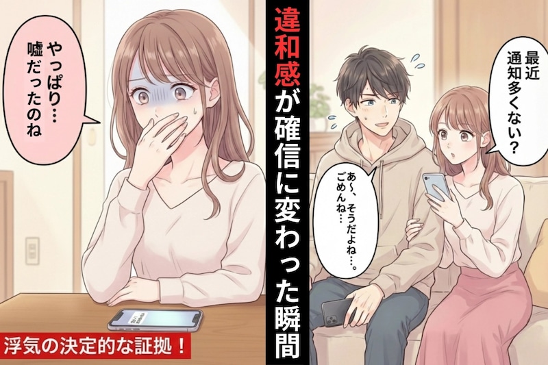彼「元カノとは連絡してない」→通知に「また会いたい」…スクリーンショット一枚で違和感が確信に変わった瞬間