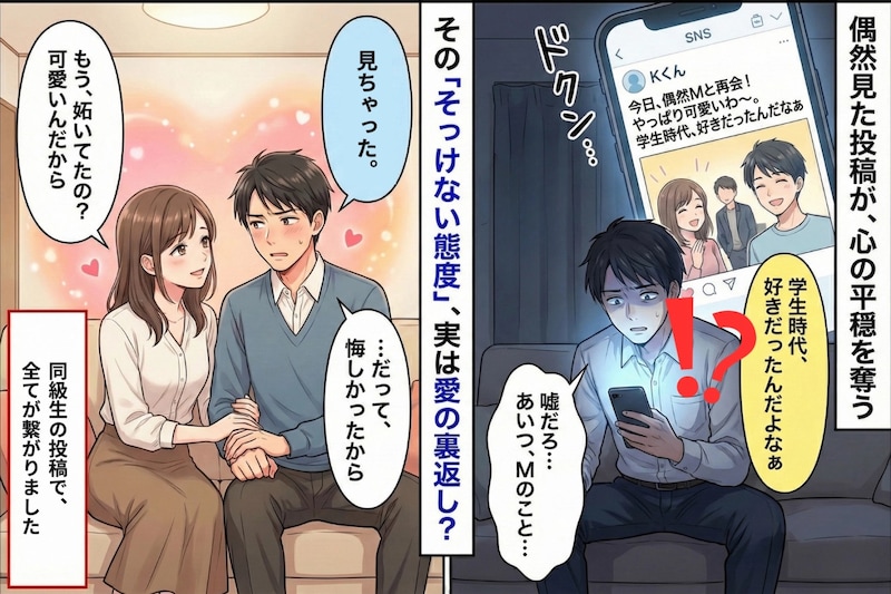 大学時代の同級生との再会後、彼が急にそっけない→同級生の投稿で全てが繋がった瞬間