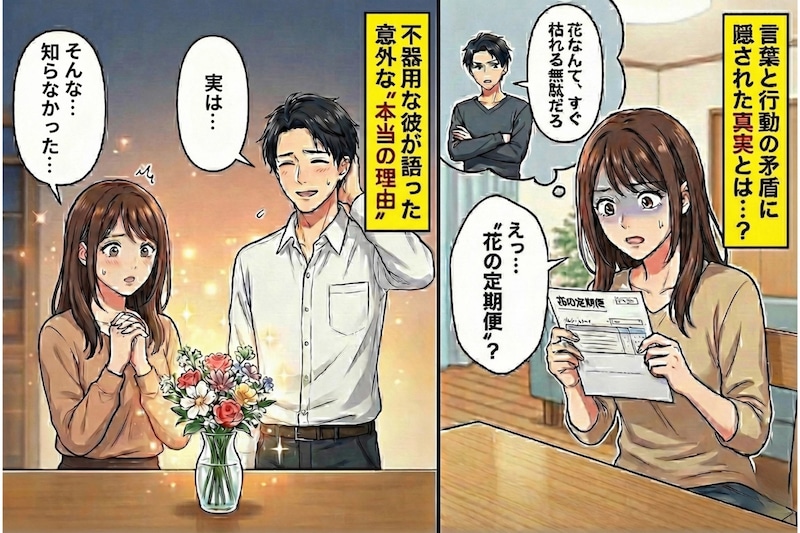 彼「花なんて無駄」→カードの明細に“花の定期便”...→送り先を見て固まった私に、彼が語った本当の理由