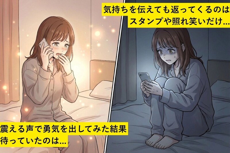 付き合って半年、私だけが「好き」と言っていた→勇気を出して確かめてみた結果