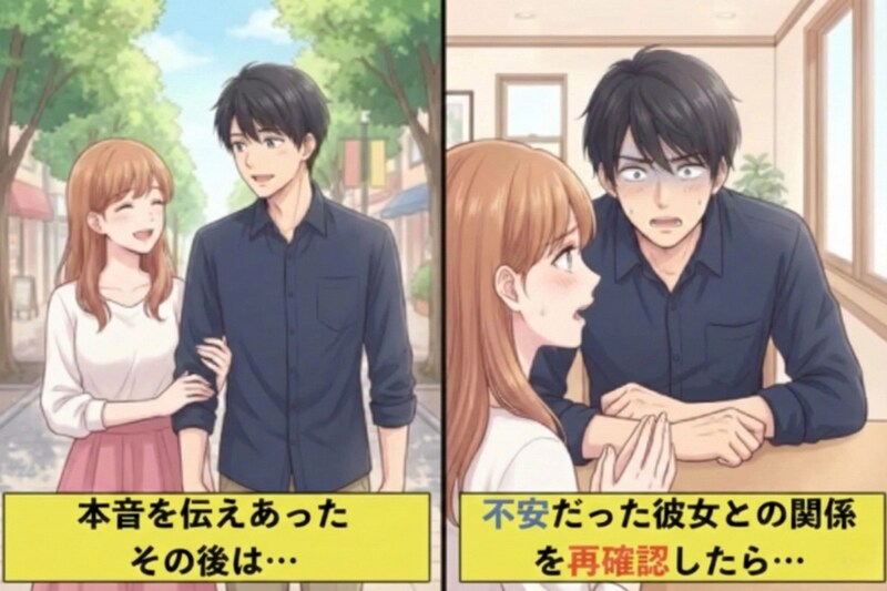 不安だった彼女との関係「この関係、順調だよね?」→彼女の本音を聞いて、僕は思わず身を乗り出した